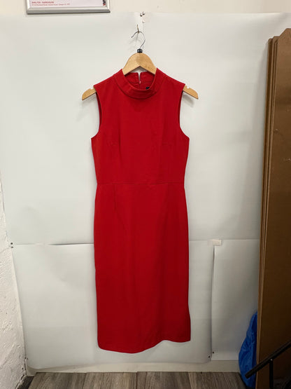 French Connection Red Echo Crepe Mock Neck Dress Size 10 - BNWT