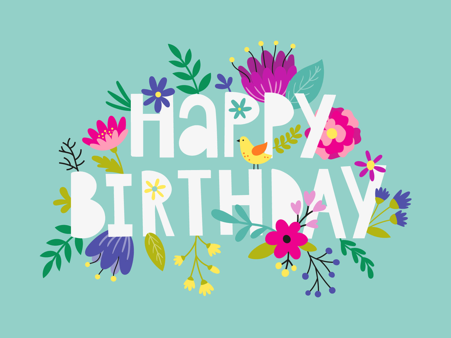 Birthday Flowers eCard