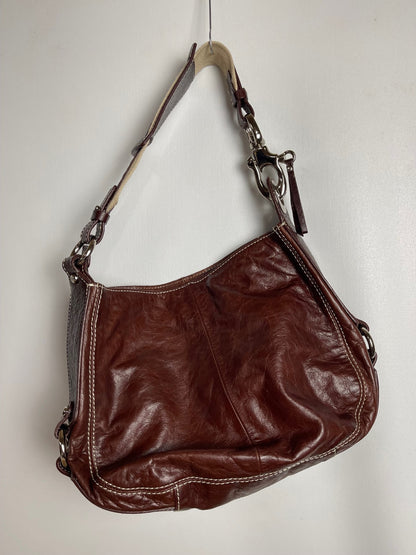 Francesco Biasia Brown Leather Handbag