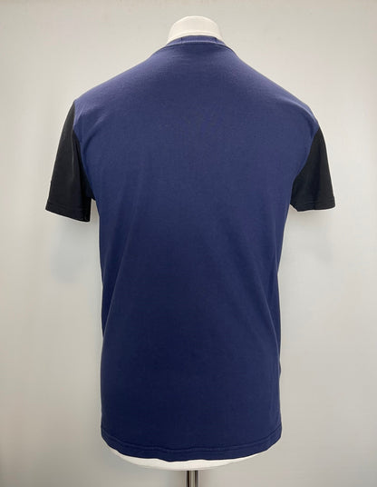 Fred Perry Blue and Black Top Medium