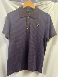 Fred Perry Vintage Purple Striped Polo Shirt