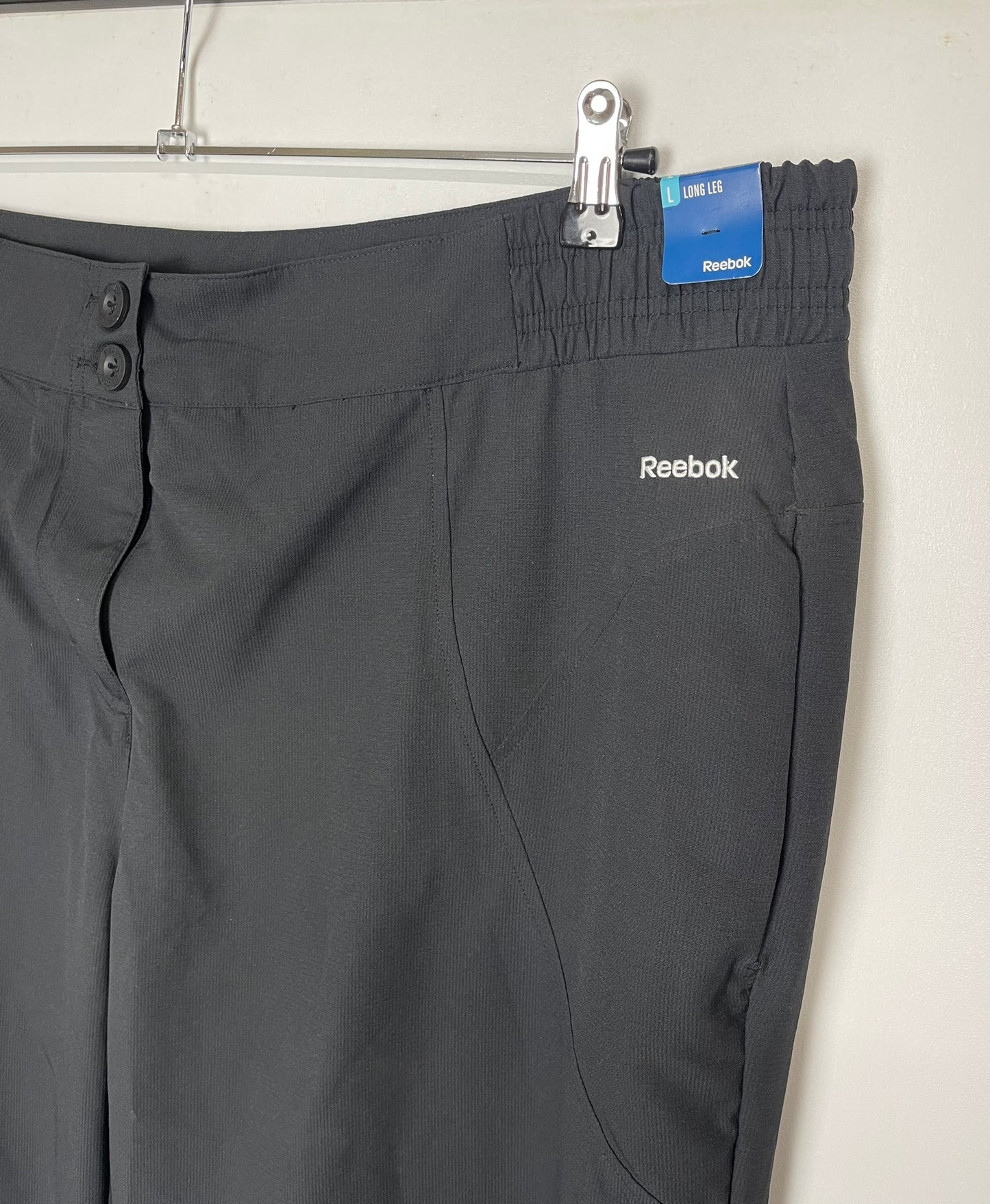 BNWT Reebok Black Tracksuit Bottoms Size 2XL Long