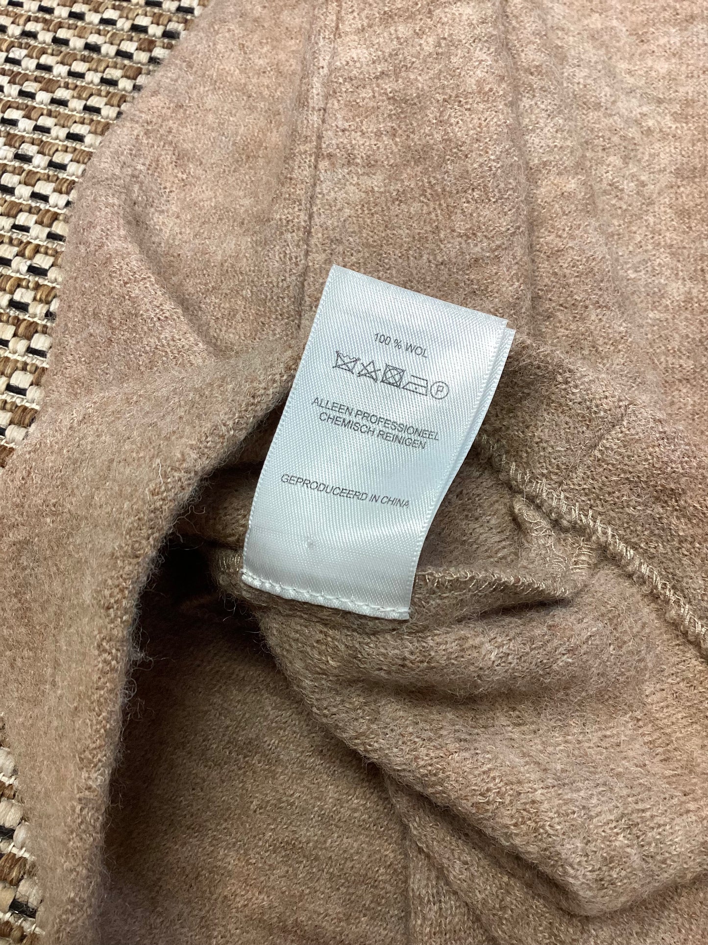 Paul Costelloe Beige Wool Coatigan Size 14