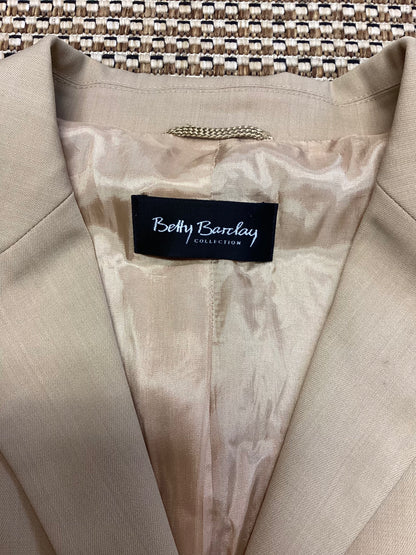 Betty Barclay Beige Wool-Blend Blazer Size 16