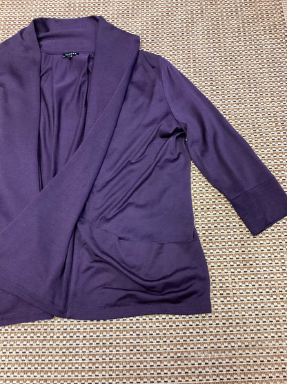 Jaeger Purple Silk Cardigan Size L