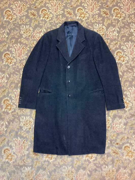 Armani Collezioni Grey Wool & Cashmere Coat Size L
