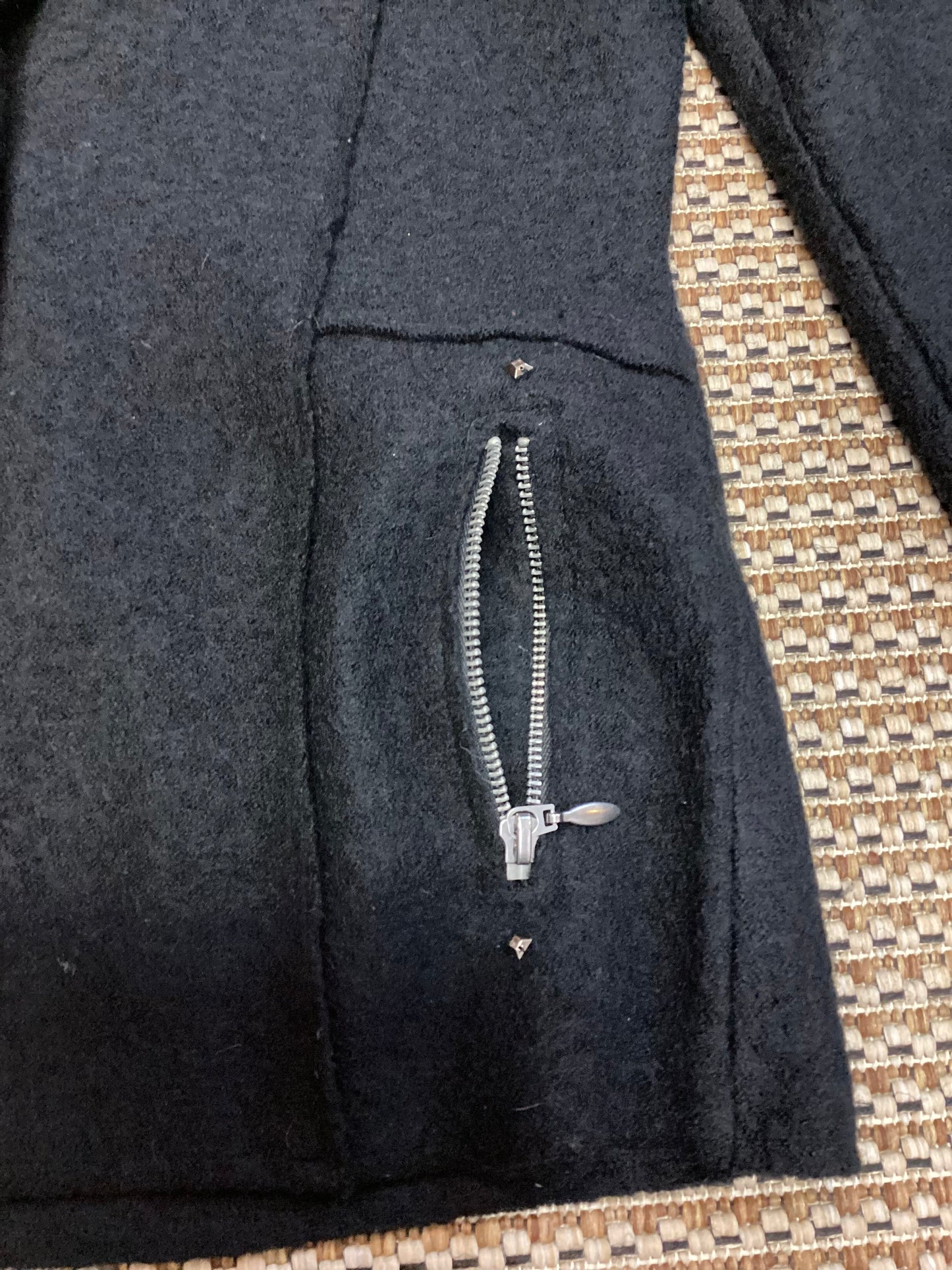 Marks and Spencer Black Wool-Blend Cardigan Size 10