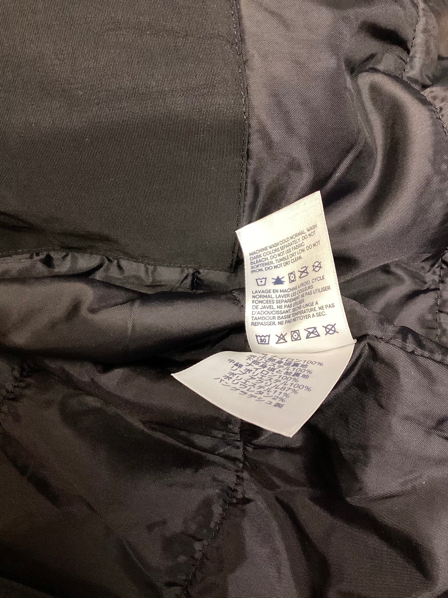 BNWT Land's End Black Raincoat Size 4XL