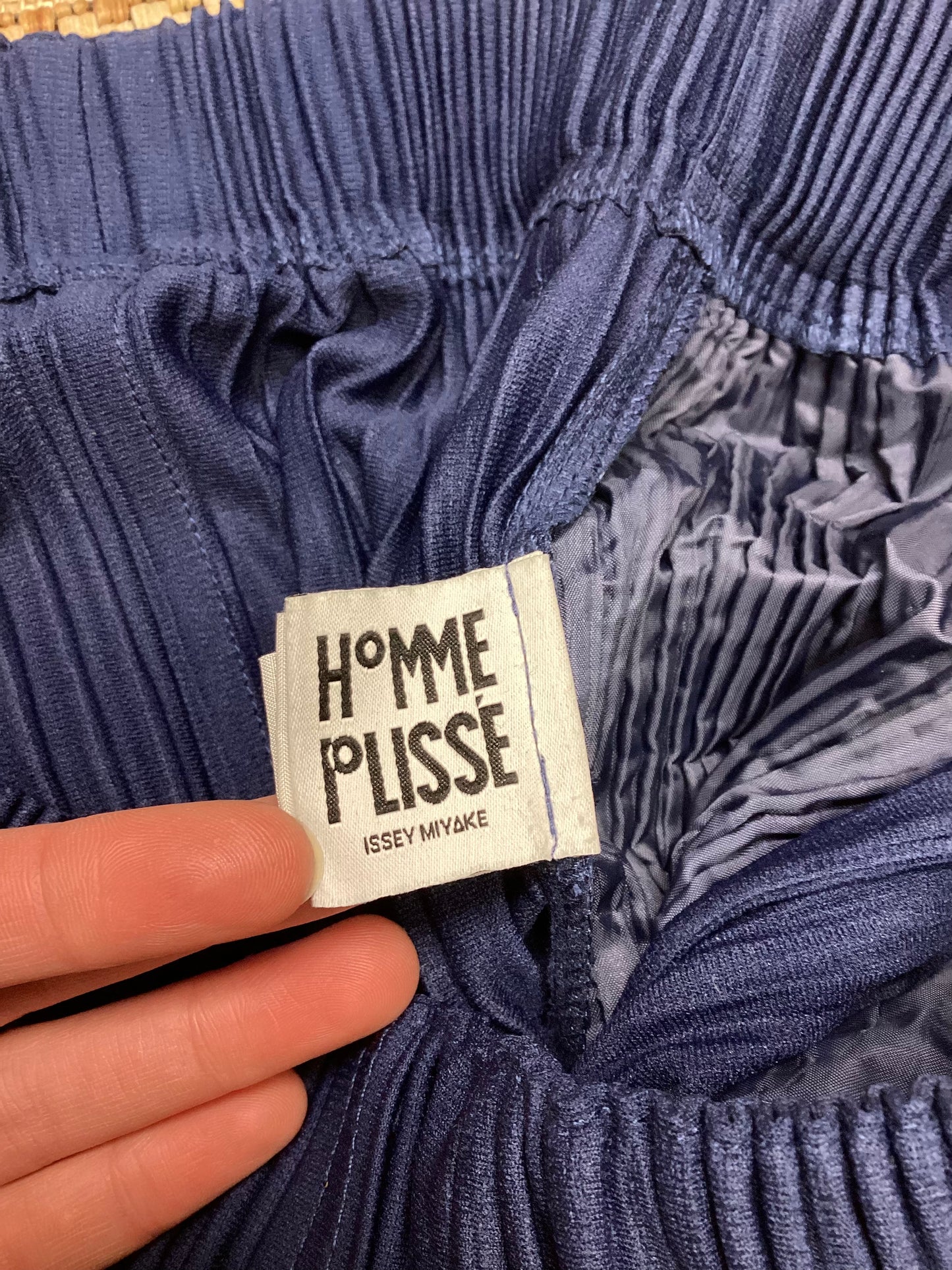 Issey Miyake Blue 'Homme Plissé' Trousers Size M