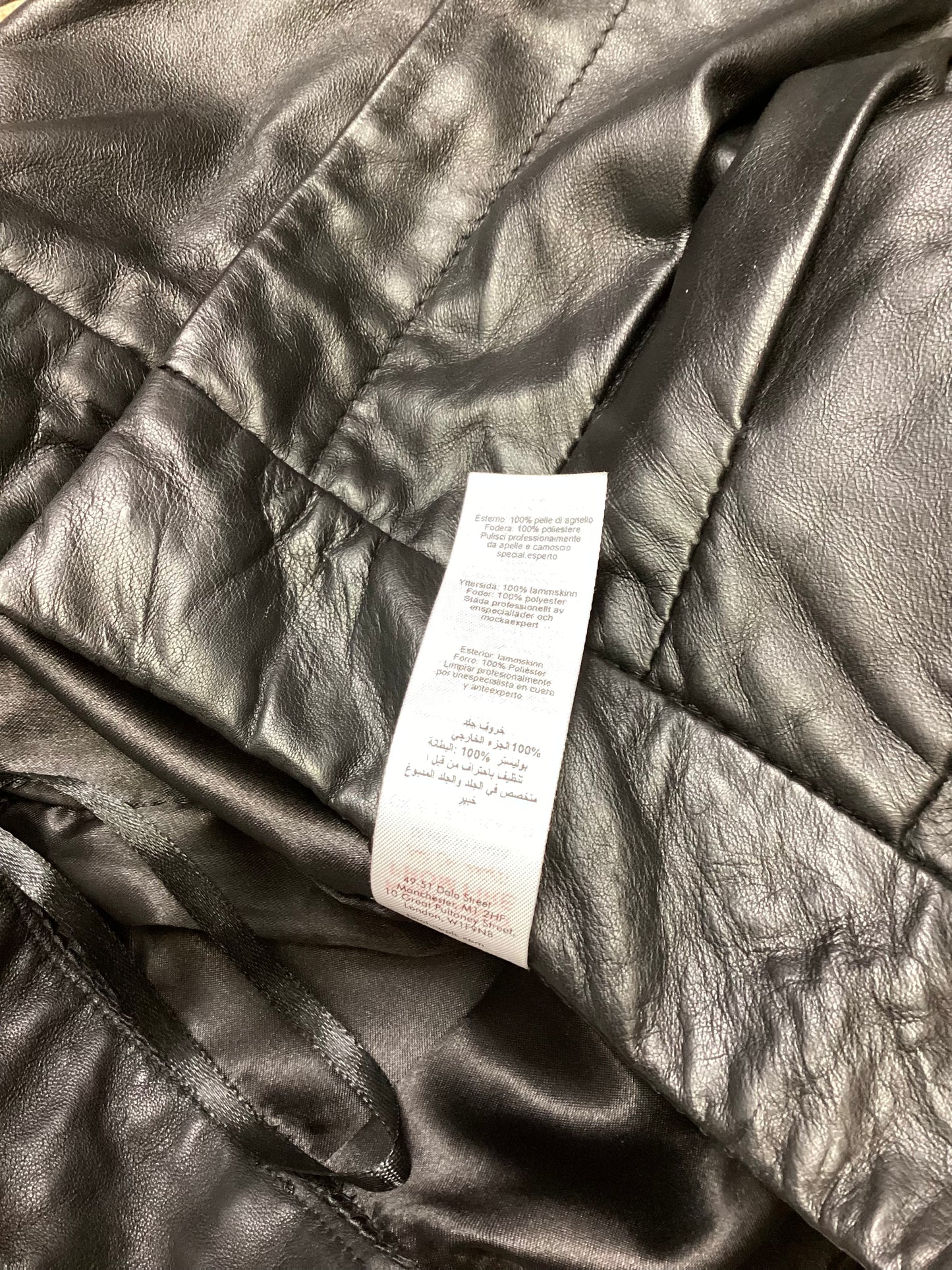 BNWT Warehouse Black Leather Shorts Size 12