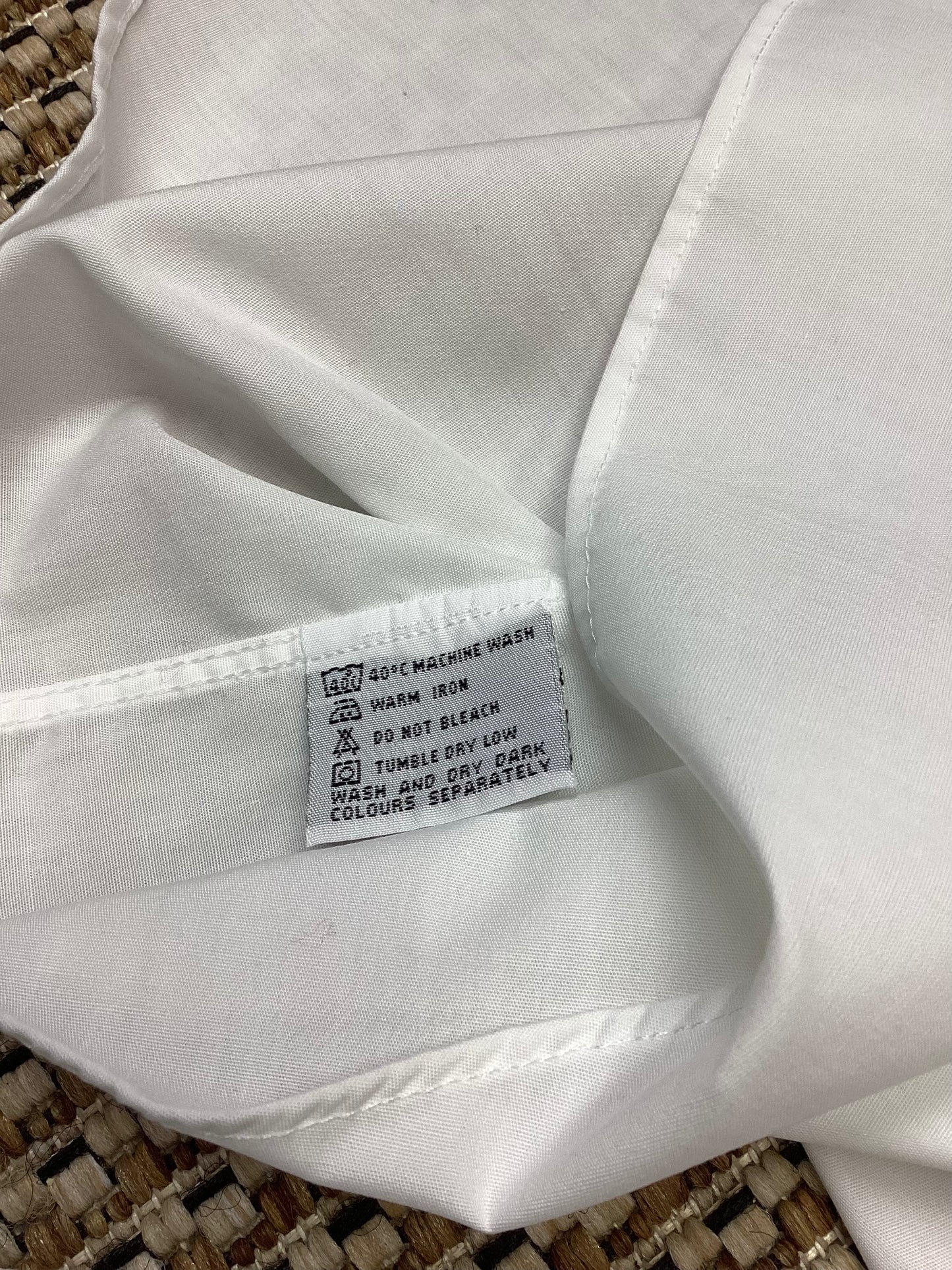 Balmain White Cotton-Blend Shirt Size XL