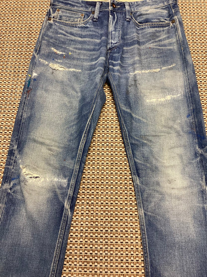 Denham Mid-Wash Blue 'Forge' Jeans Size M