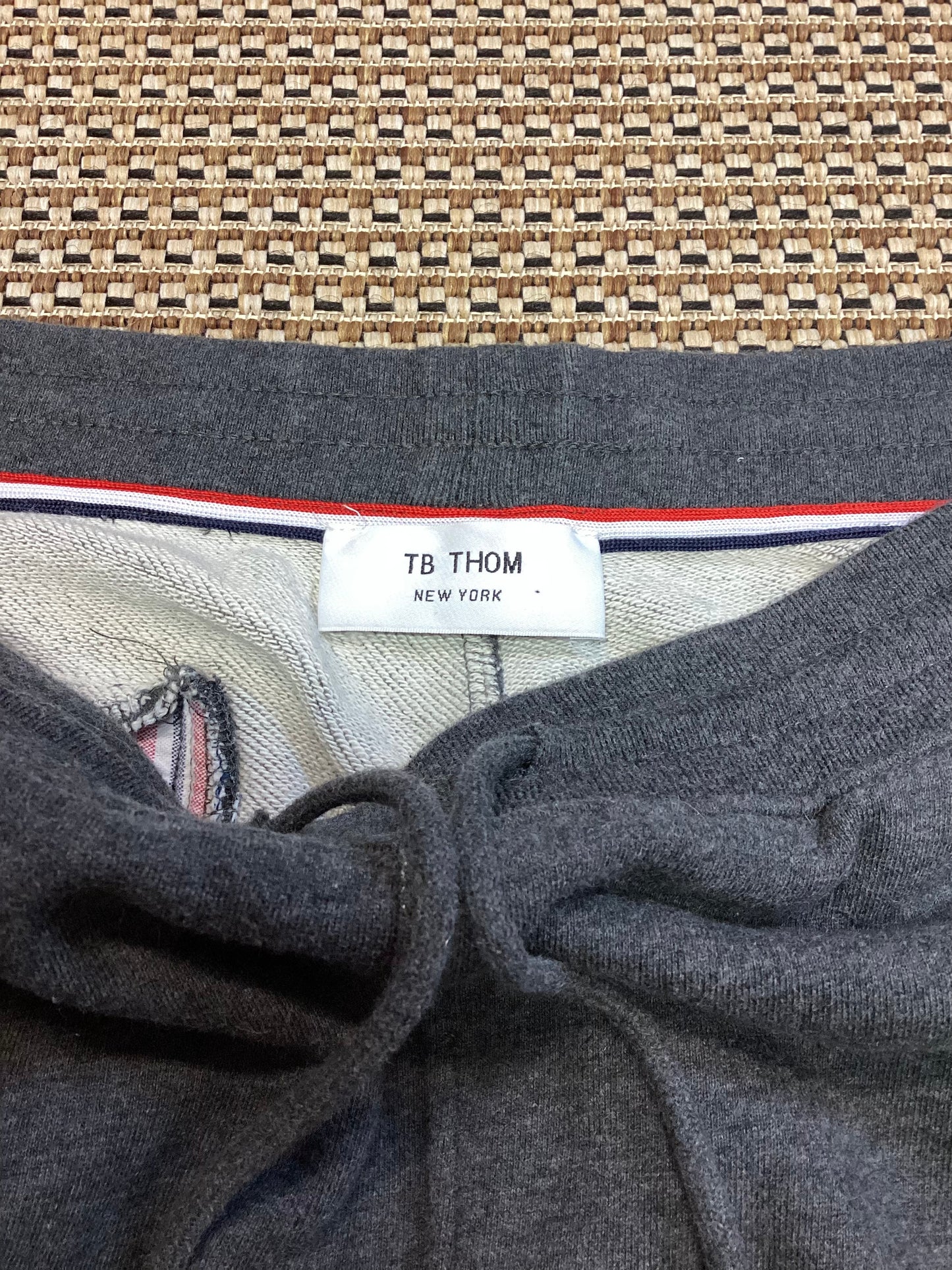 Thom Browne New York Grey Cotton Tracksuit Bottoms Size M