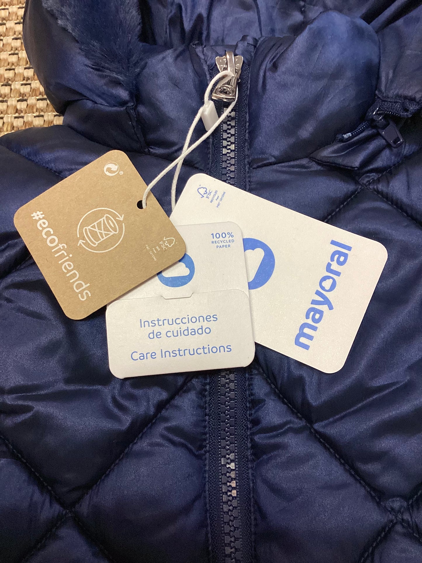 BNWT Mayoral Navy Blue Puffer Coat Kids' Size 3