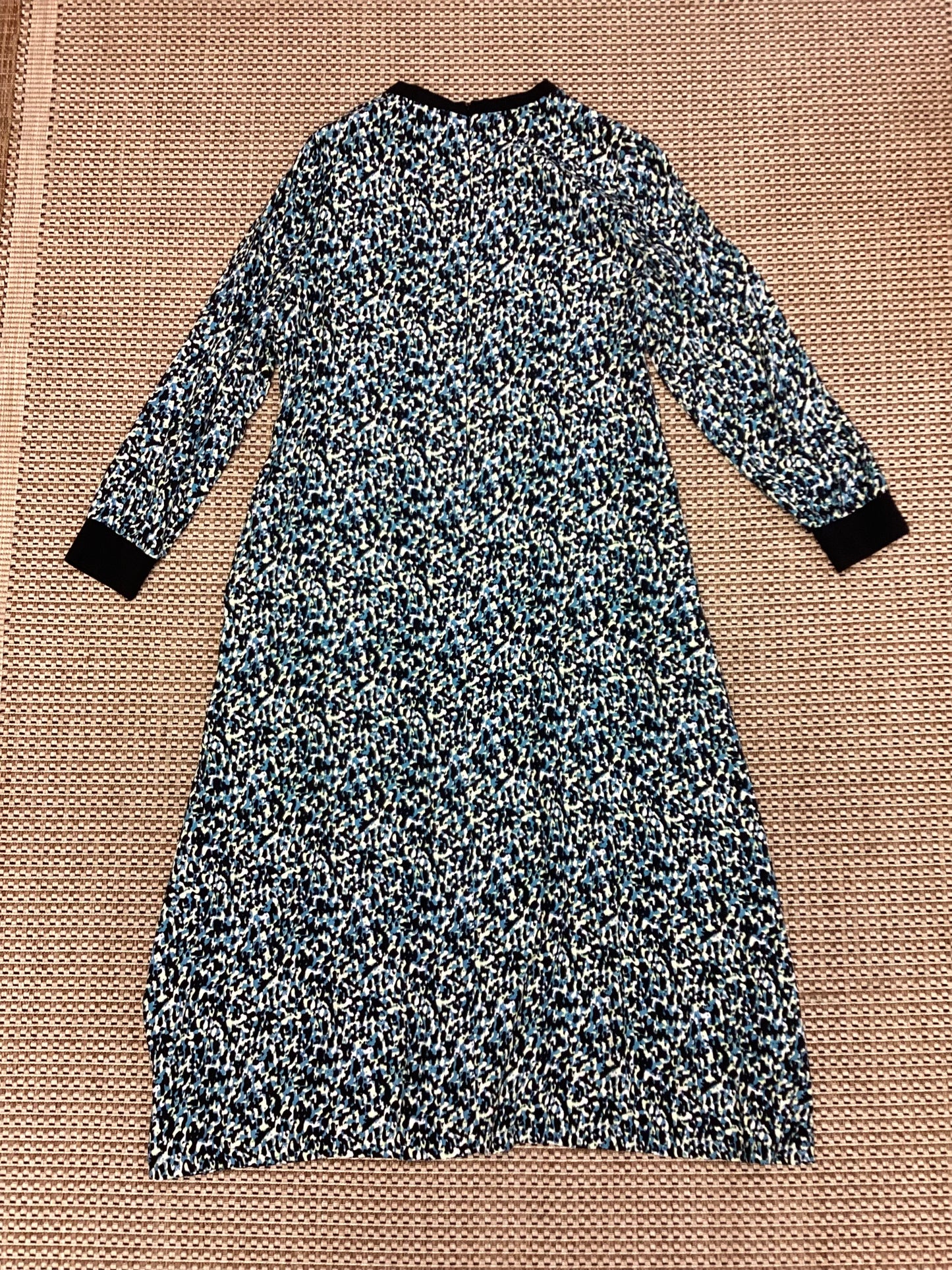 Marks and Spencer Blue Patterned Maxi Dress Size 18
