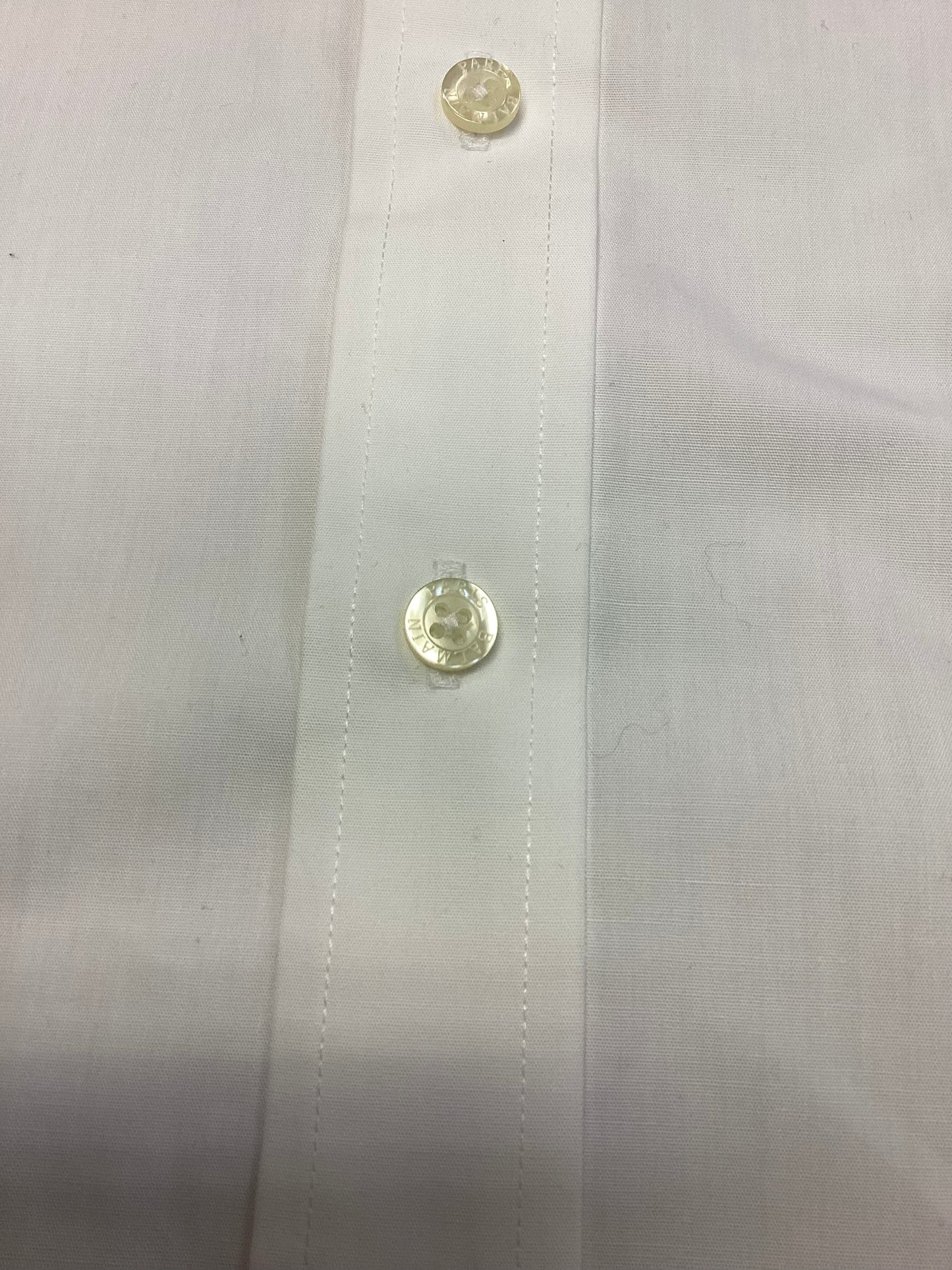 Balmain White Cotton-Blend Shirt Size XL