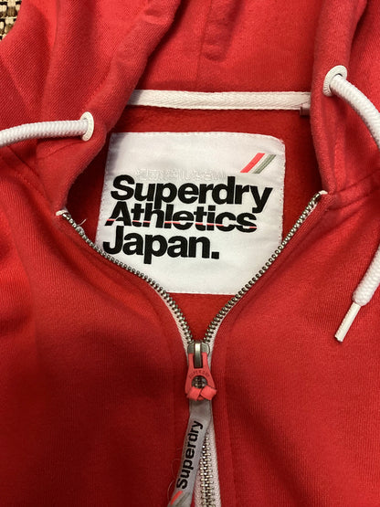 Superdry Red Zip-Up Hoodie Size 10