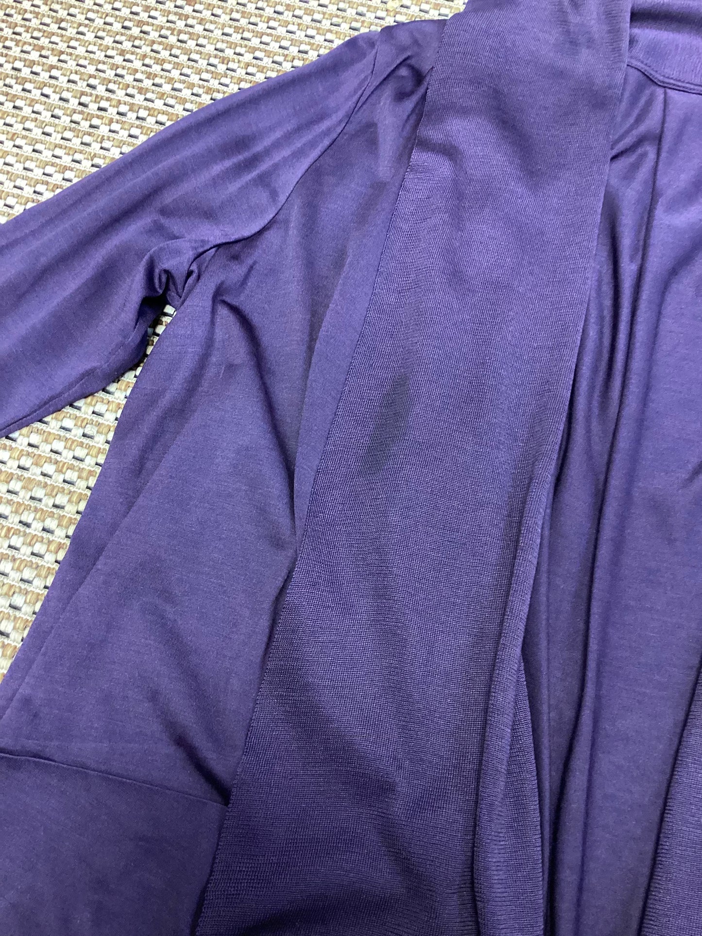 Jaeger Purple Silk Cardigan Size L