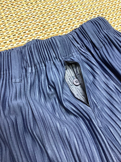 Issey Miyake Blue 'Homme Plissé' Trousers Size M