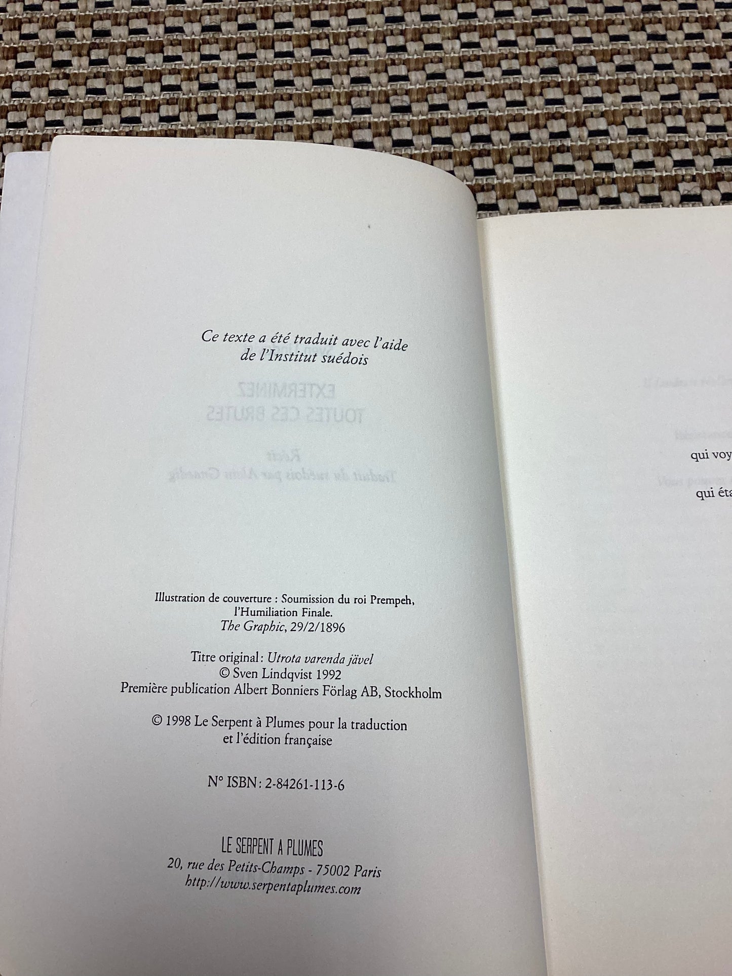 Exterminez Toutes Ces Brutes by Sven Lindqvist (1998)