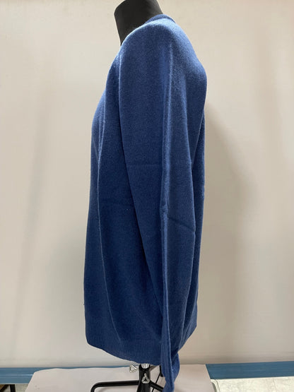 Glenmuir Blue Wool Blend Jumper Large