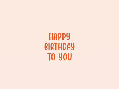 Birthday flowers GIF reads 'Happy Birthday to You'