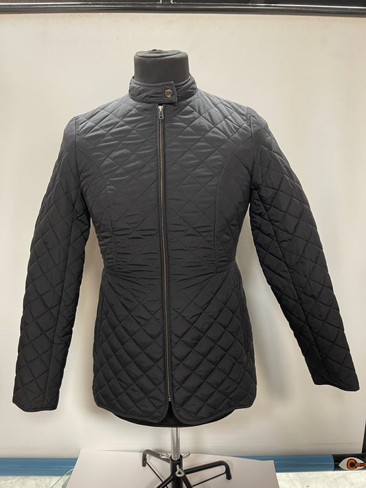 Hobbs Black Quilted Jacket Size 10