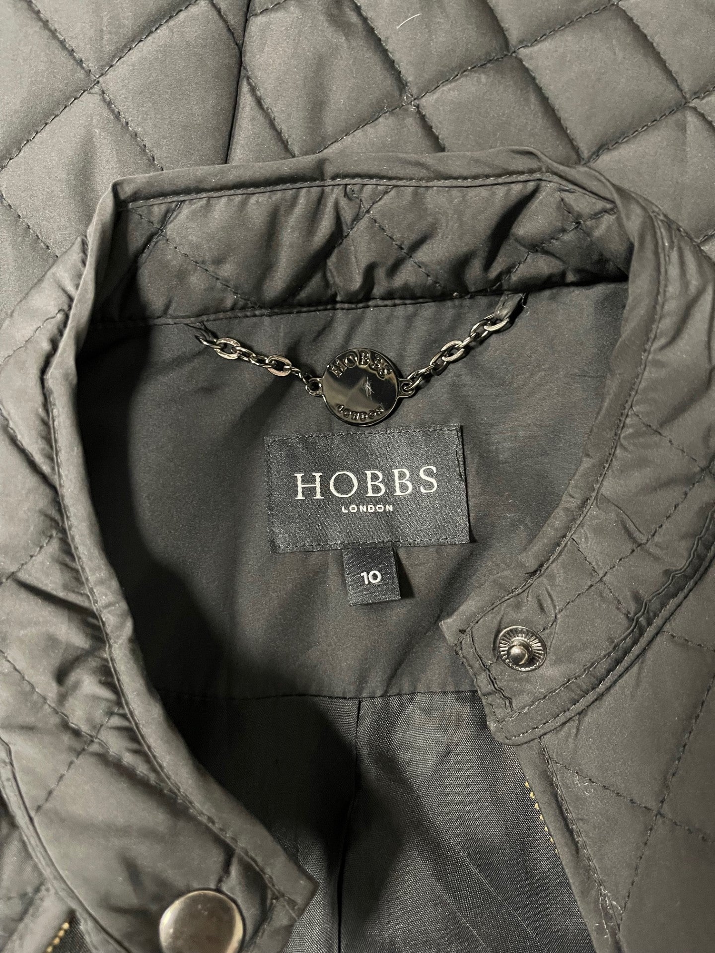 Hobbs Black Quilted Jacket Size 10 – Shop for Shelter