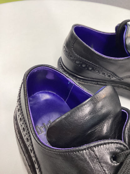 Burberry x Tricker’s Black Leather Shoes Size 5
