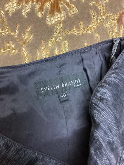 Evelin Brandt Berlin Grey Midi Skirt Size 12