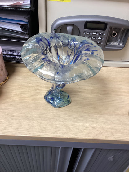 Peter Crisp Blue and Clear vintage ornament