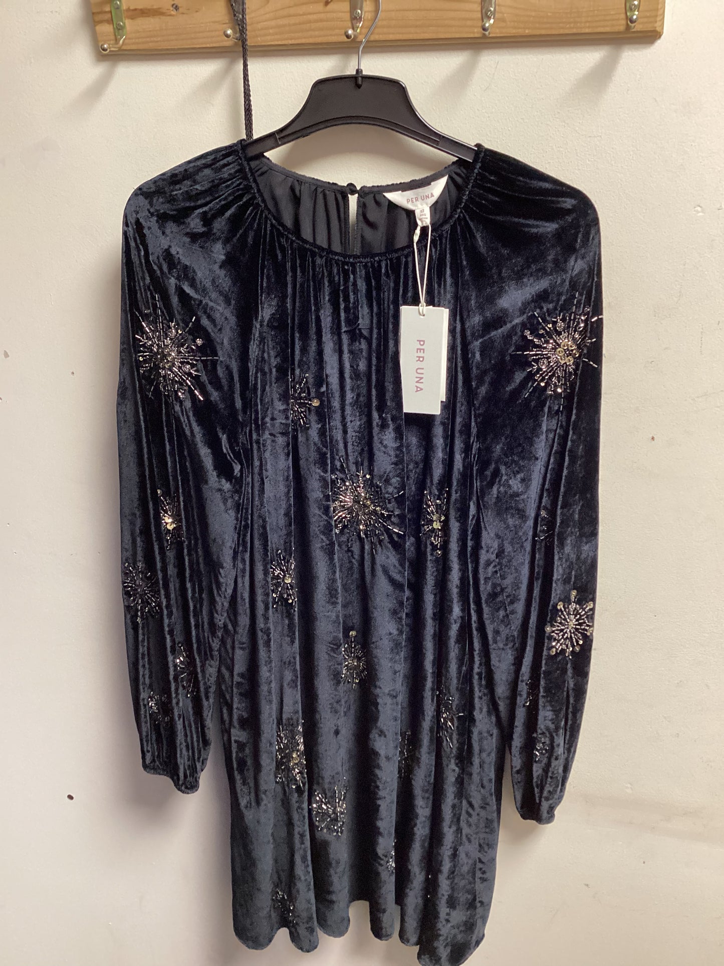 Per Una by M&S - Black and shiny bead dress party dress