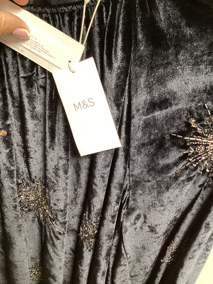 Per Una by M&S - Black and shiny bead dress party dress