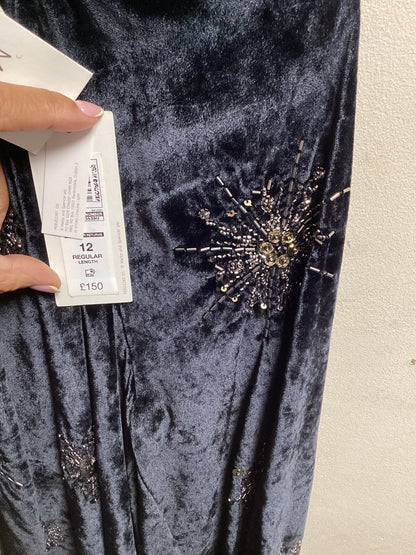 Per Una by M&S - Black and shiny bead dress party dress