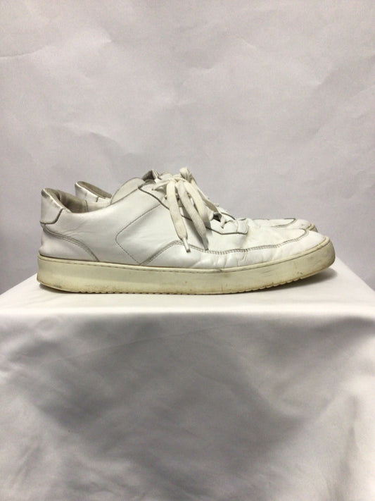 Filling Pieces White Leather Lace Up Trainers 14