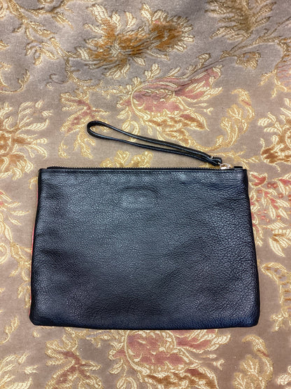 Coccinelle Pink Snakeskin Pattern Clutch Bag