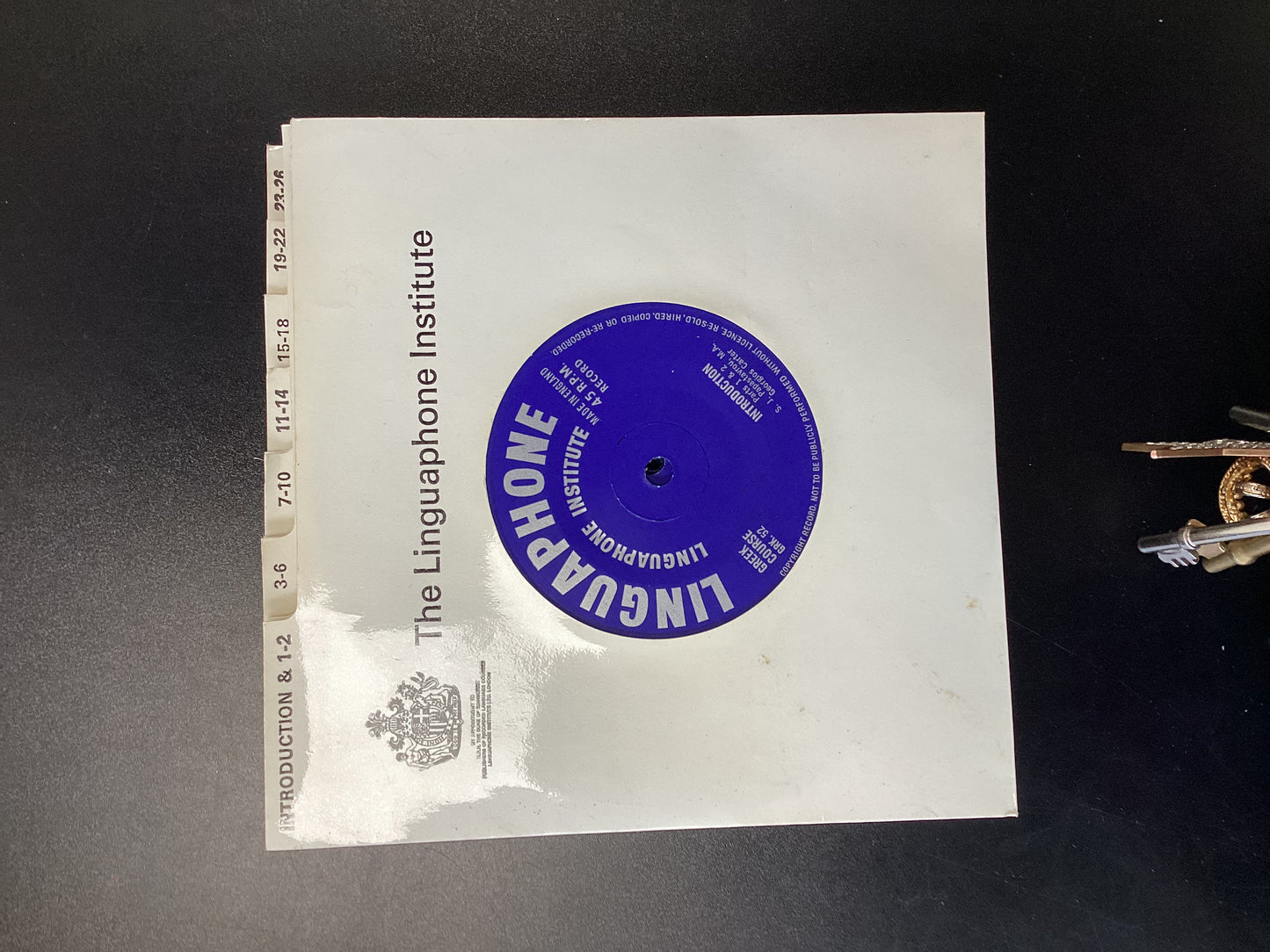 Greek Lingauphone Briefcase and Case Discs 1-50 and 83-91