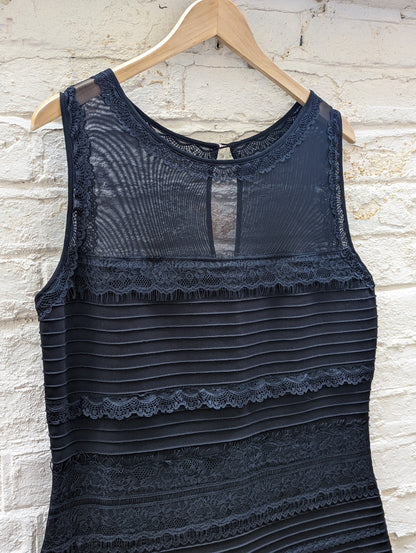 Roman Originals Women’s Black Bandage Lace Party Dress Size 18 BNWT