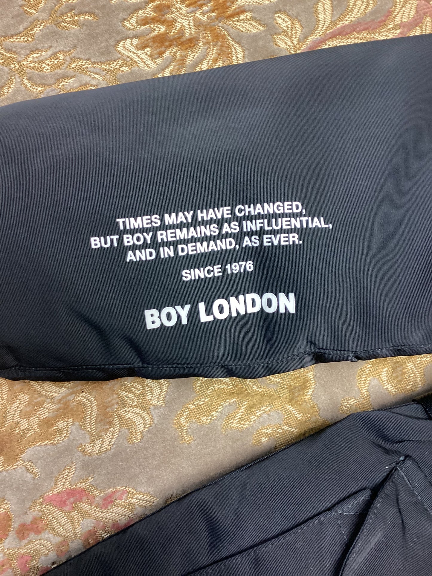 Boy London Black Duck Down Raincoat Size XS