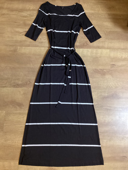 Phase Eight Brown Striped Maxi Dress Size 14