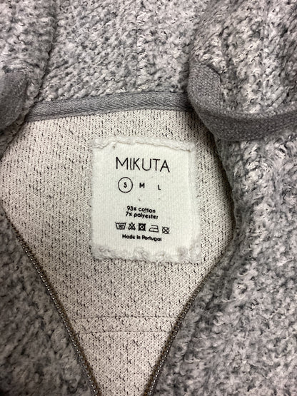 Mikuta Light Grey Zip-Up Hoodie Size S