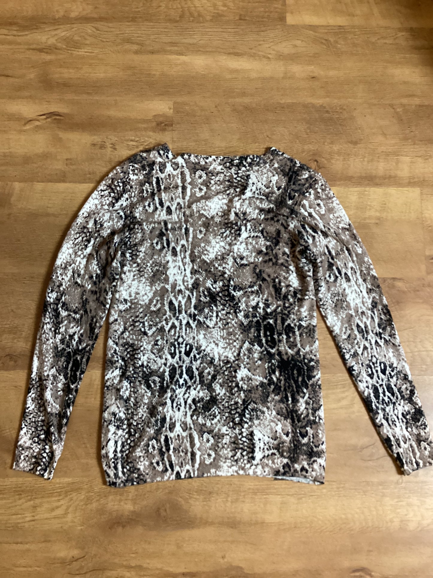 Unanyme Georges Rech Snakeskin Print Pullover Size S (2)