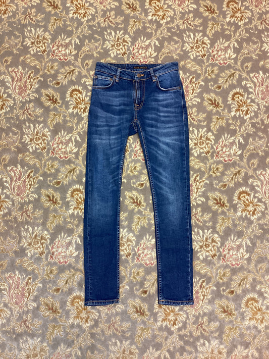 Nudie Jeans Co Mid Wash Blue Skinny Jeans Size S