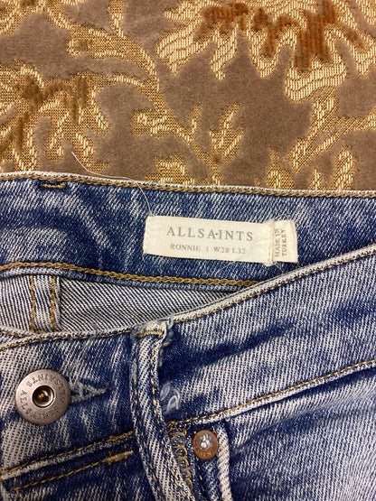 Allsaints Ronnie Mid Wash Blue Slim-fit Jeans Size S