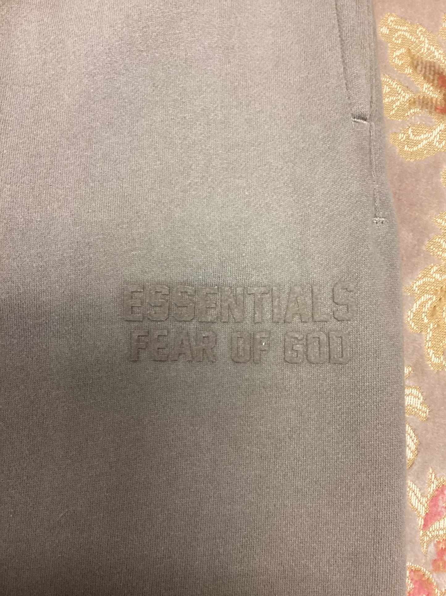 Essentials Fear of God Army Green Tracksuit Bottoms Size M