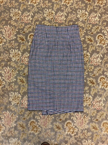 BNWT M&S Wool Blend Multi Colour Plaid Midi Skirt Size 14