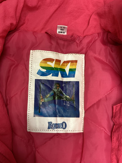 Rodeo Pink Ski Suit Size S