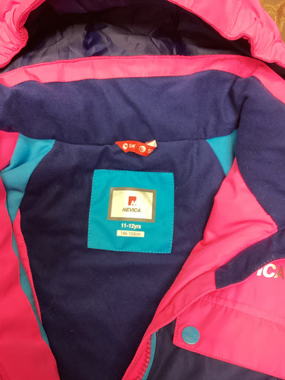 Nevica Pink & Blue Children's Ski Jacket Age 11-12 Years