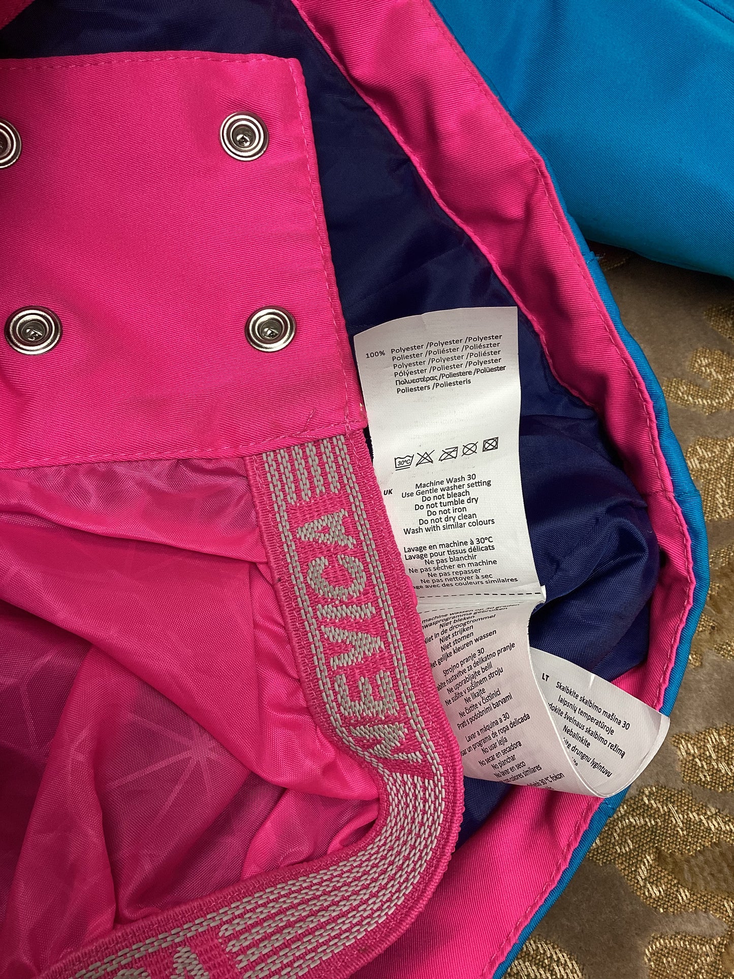 Nevica Pink & Blue Children's Ski Jacket Age 11-12 Years