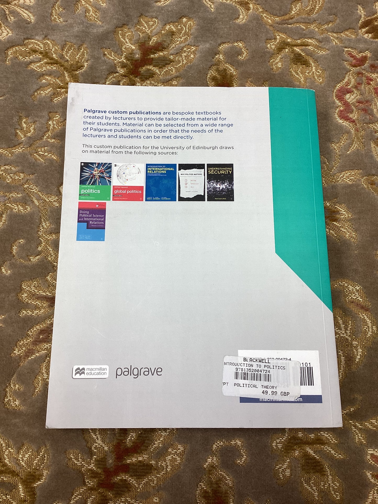Introduction to Politics and International Relations compiled for Stephen Hill et al. (2018)